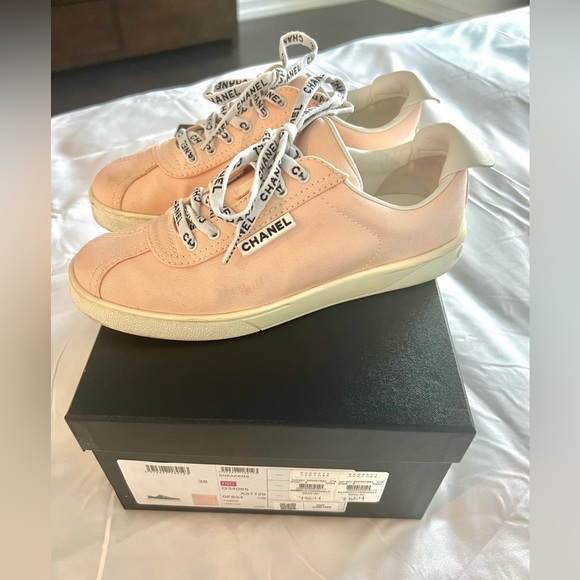 RARE- Authentic-CHANEL sneakers- PINK  (worn twice only) - Picture 3 of 8